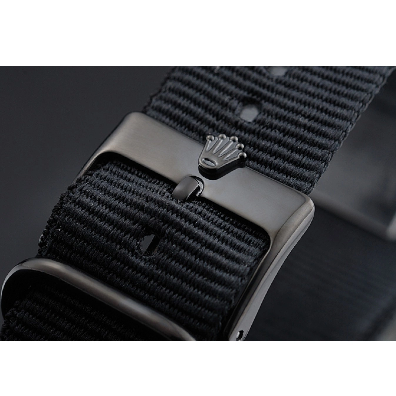 Aaa fake watches 622000 Bamford Strap Nylon Milgauss Rolex Black 0629